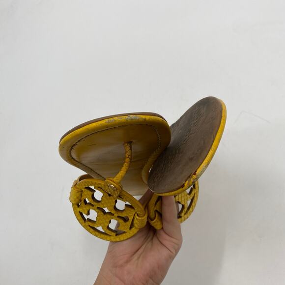 Tory Burch Yellow Miller Sandals - Picture 5 of 7